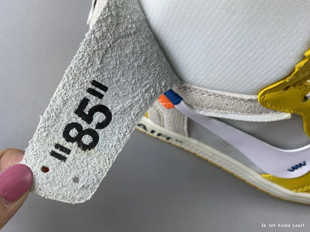 Jordan Powder Air White Off-White AQ0818-149 Yellow-Cone x 1 Dark NRG 0627